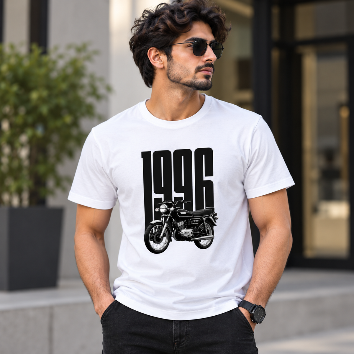 1995 Retro Graphic T-Shirt | Unisex White Cotton Vintage Tee
